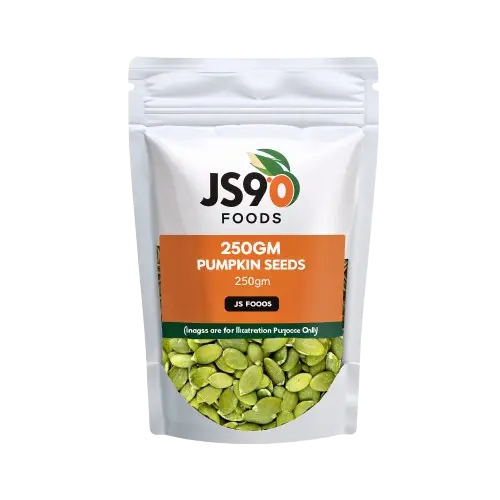 JS90 Foods 250gm Pumpkin Seeds – Raw & Natural, Protein & Fiber-Rich, Ideal for Snacking, Salads, Baking & Healthy Diet , Kaddu ke Beej .