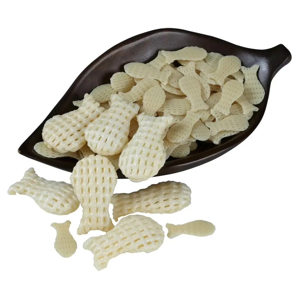 JS90 Foods Fish-Shaped Machi Papad 1Kg – Crispy & Flavorful Seafood Papad, Rich in Protein, Traditional Coastal Recipe, Perfect for Frying & Roasting