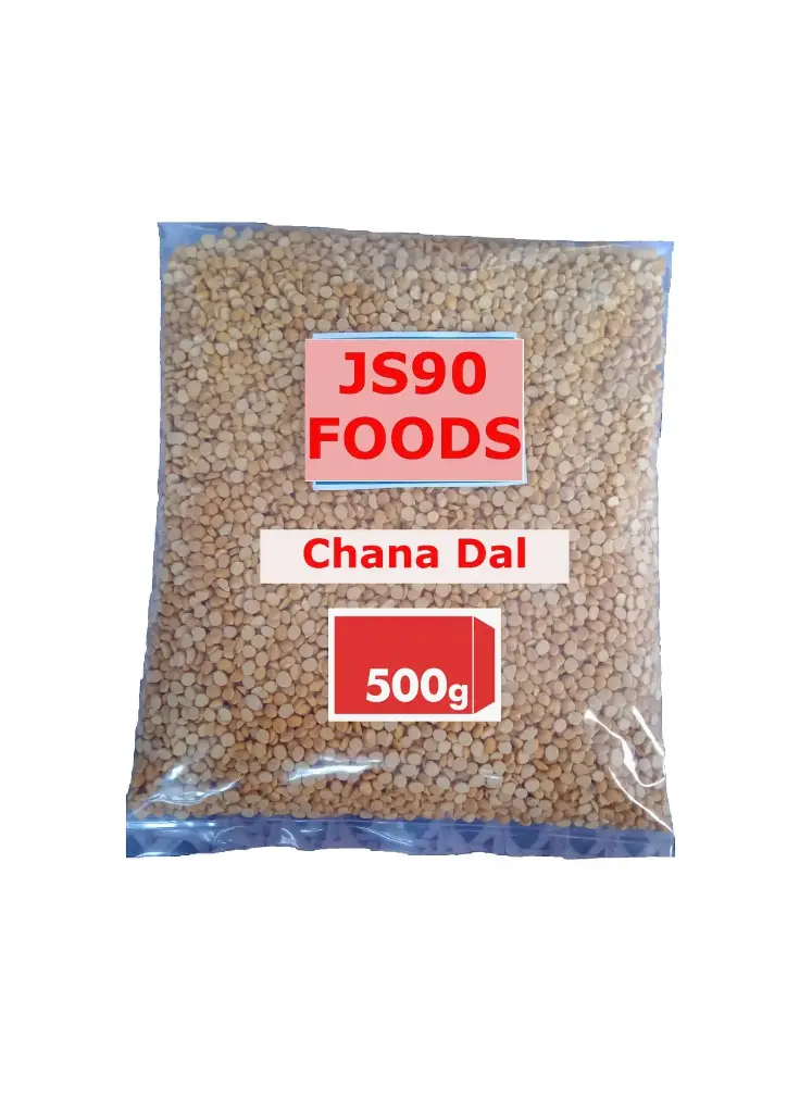 JS90 FOODS 500gm Chana Dal | Split Bengal Gram | Protein & Fiber-Rich for Dal, Snacks, Pakoras & Curries