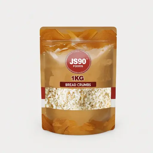 JS90 FOODS 1kg Bread Crumbs (Chura) – Crispy Coating for Frying & Baking, Ideal for Cutlets, Nuggets, Tikkis & More
