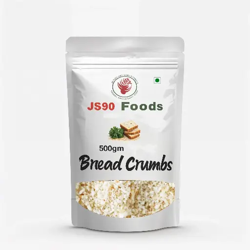 JS90 FOODS 500gm Bread Crumbs (Chura) – Crispy Coating for Frying & Baking, Ideal for Cutlets, Nuggets & More