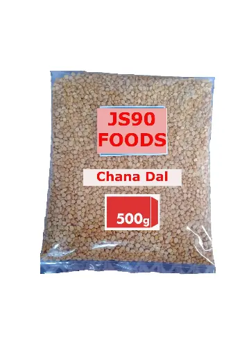 JS90 FOODS 500gm Chana Dal | Split Bengal Gram | Protein & Fiber-Rich for Dal, Snacks, Pakoras & Curries
