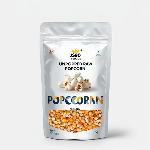 JS90 Foods 900g Raw Unpopped Popcorn Kernels – Natural, Non-GMO, Healthy Snack, MAKKI